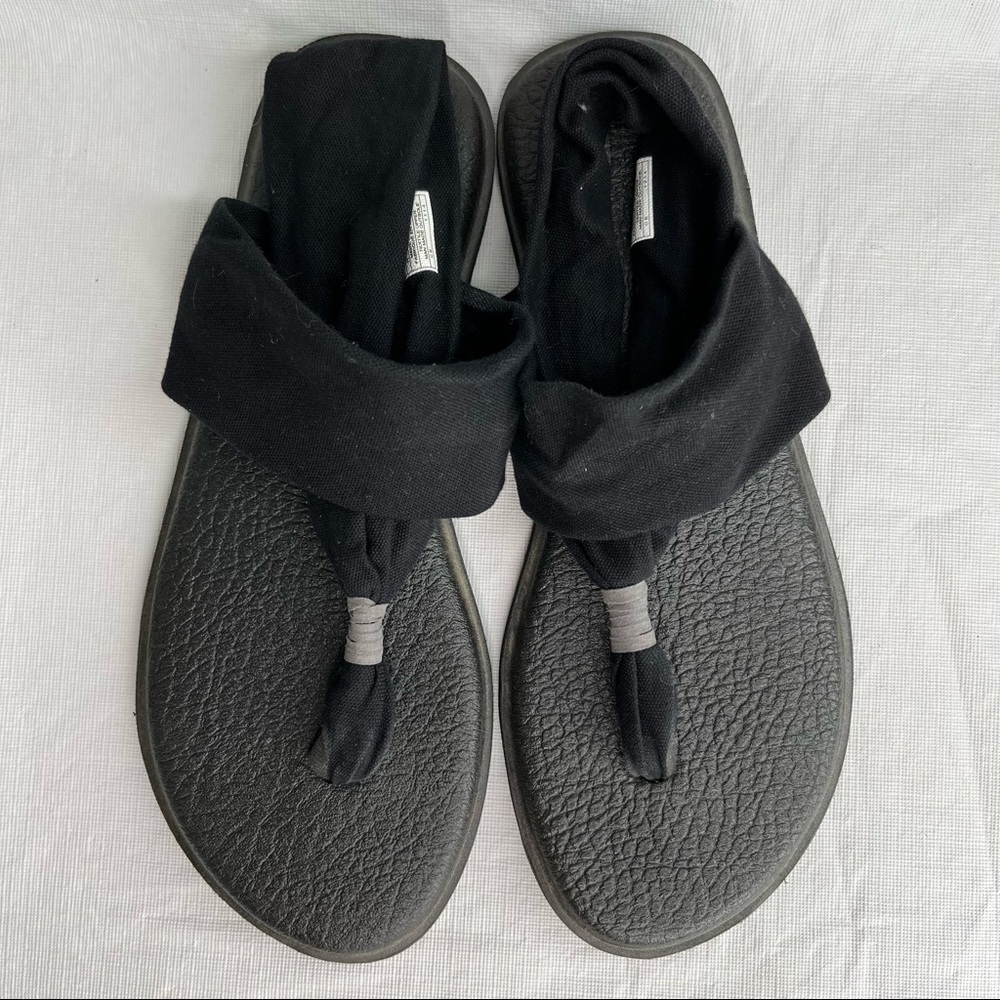 Sanuk Yoga Sling Black Sandals